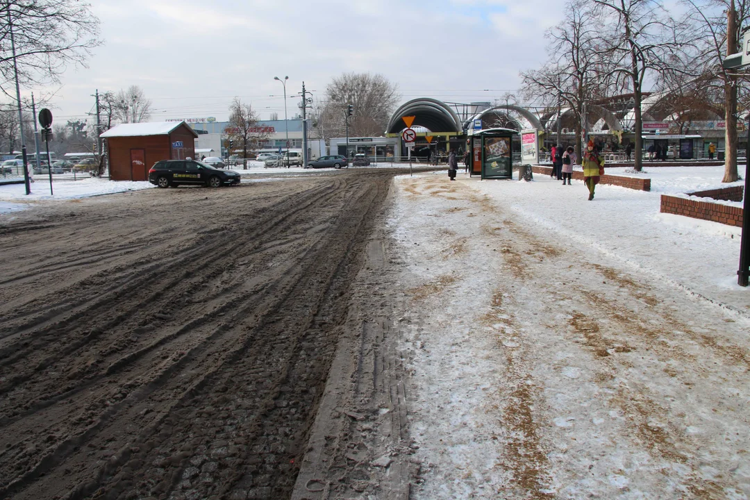 Przystanek Piotrkowska - plac Niepodległości w Łodzi i pętla autobusowa