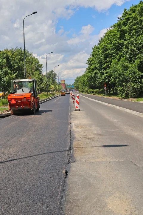 Trwa remont ulicy Lutomierskiej w Łodzi - stan na czerwiec 2024 r.