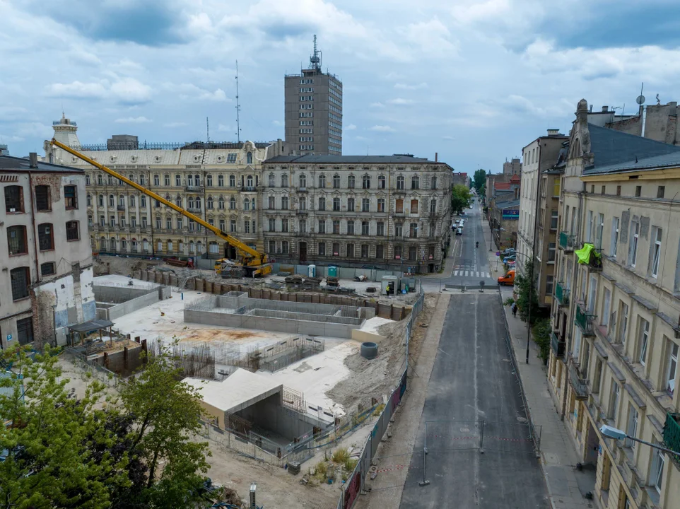 Budowa tunelu kolejowego pod Łodzią