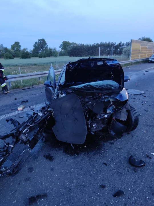 Wypadek śmiertelny na A2 w powiecie łęczyckim