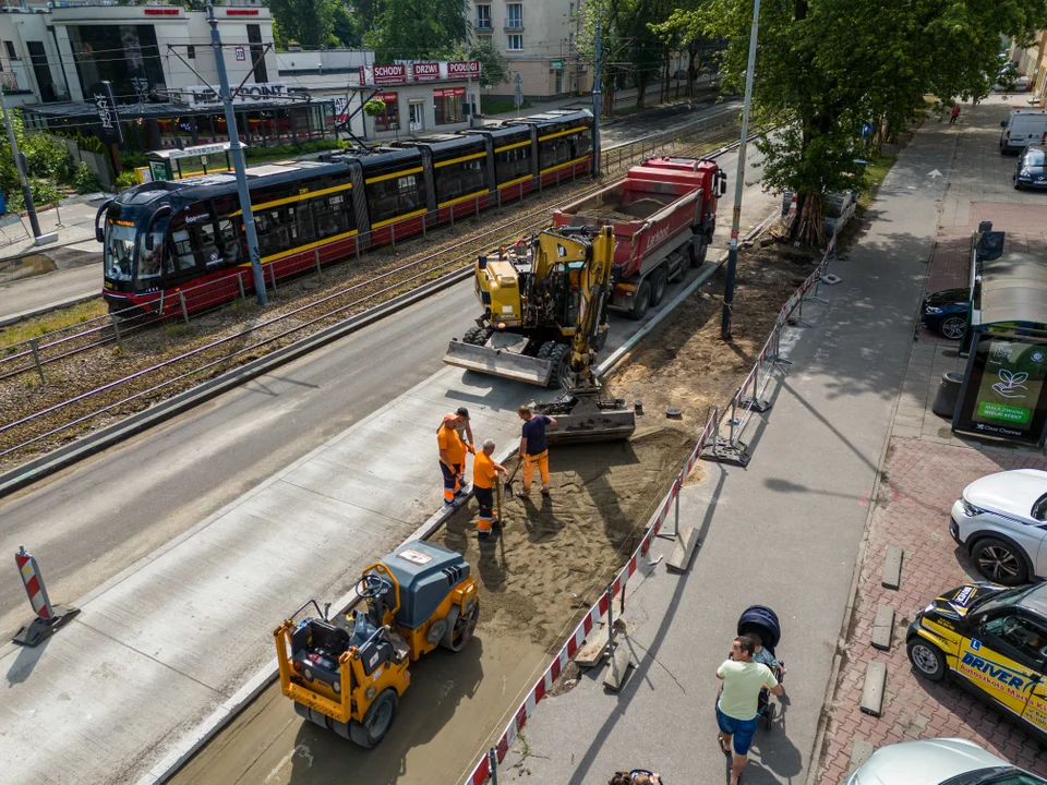 Trwa remont ulicy Zachodniej w Łodzi