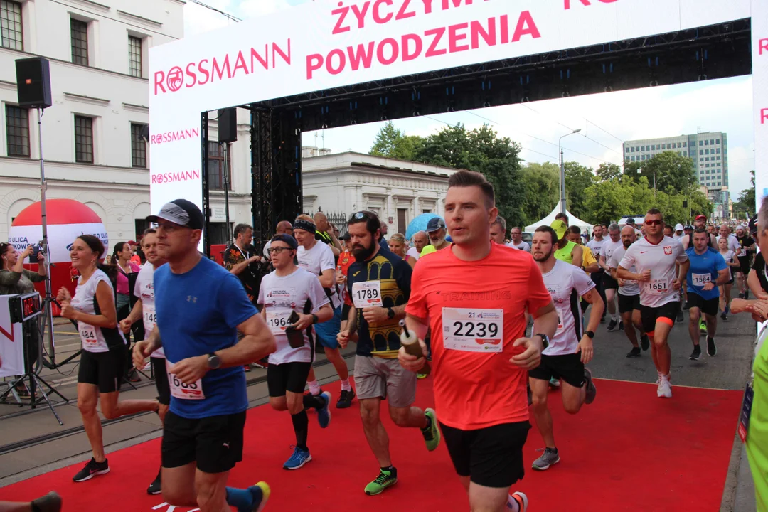 21. Bieg Ulicą Piotrkowską Rossmann Run w Łodzi