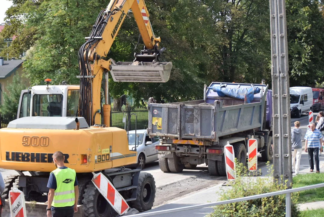 Wymiana nawierzchni na ulicy Rembowskiego