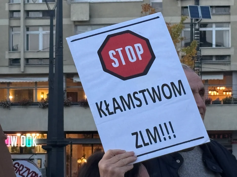 Manifestacja Łódzkiego Stowarzyszenia Lokatorów