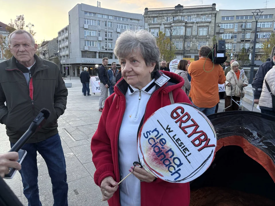 Manifestacja Łódzkiego Stowarzyszenia Lokatorów