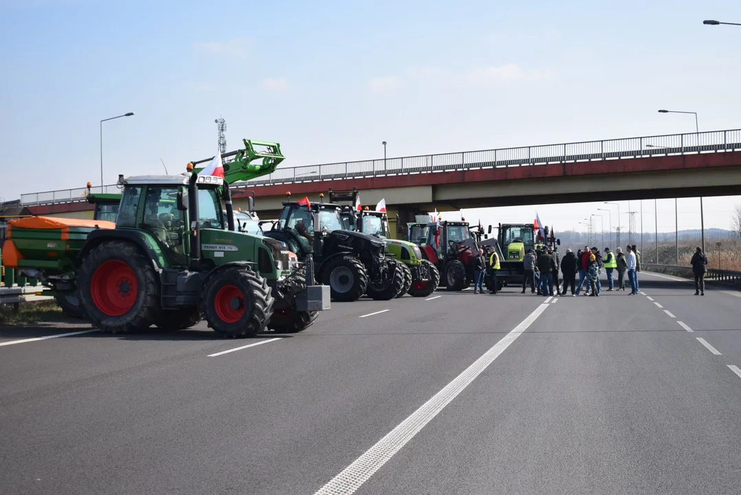 Protest rolników w Łódzkiem