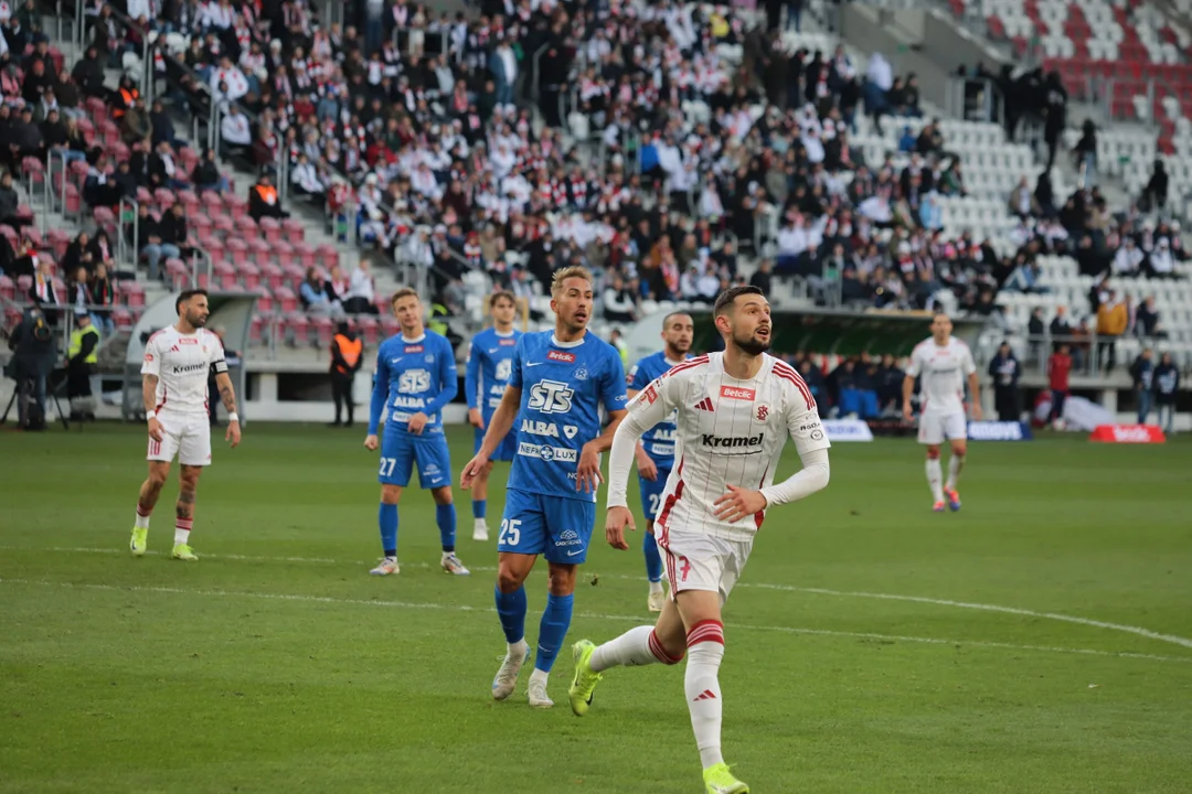 Kibice na meczu ŁKS Łódź i Ruch Chorzów