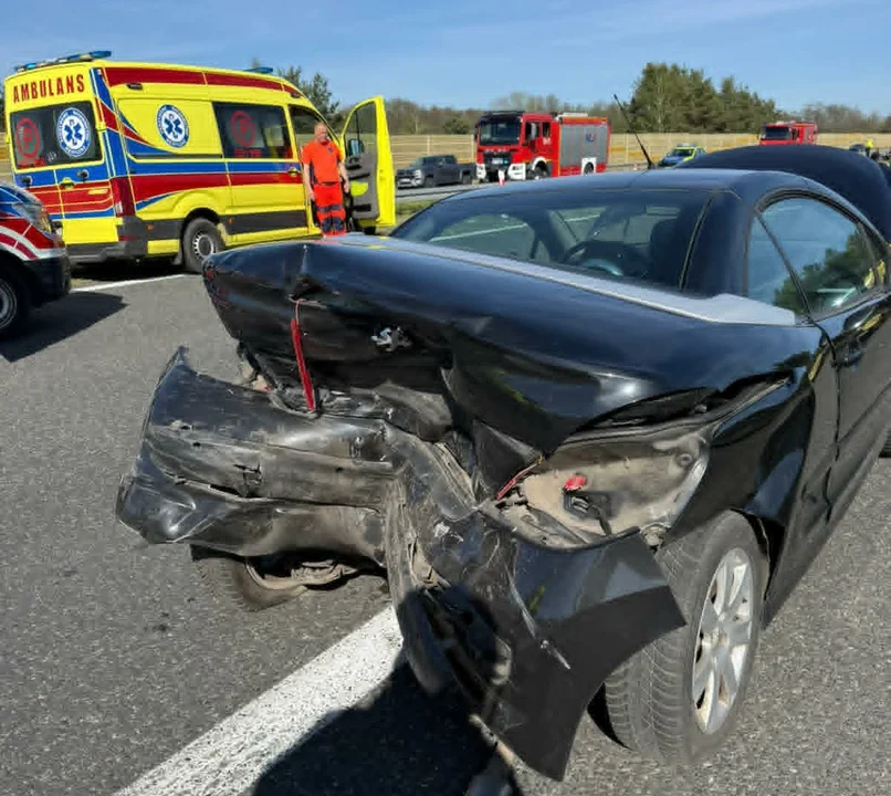 Wypadek na autostradzie A2