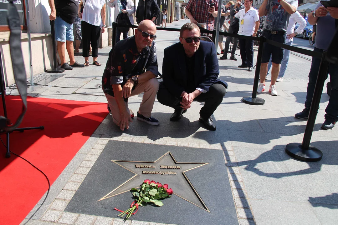 Olaf Lubaszenko w Łodzi. Odsłonięto gwiazdę Wandy Zeman