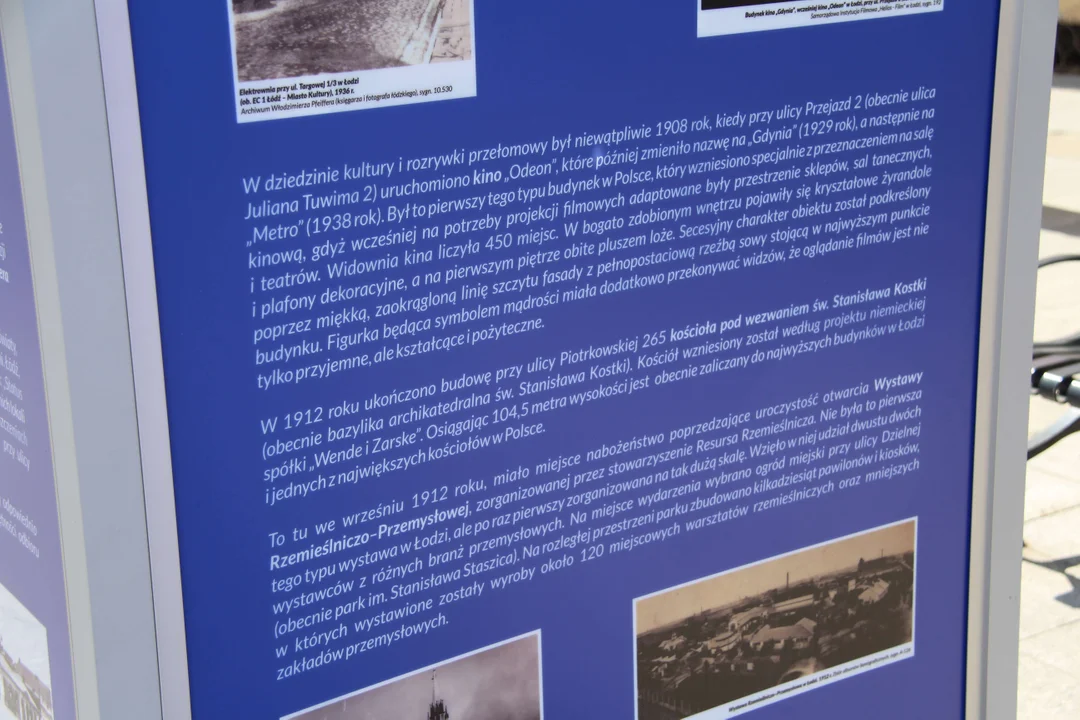 Niezwykłe wystawy o historii naszego miasta na ulicy Piotrkowskiej