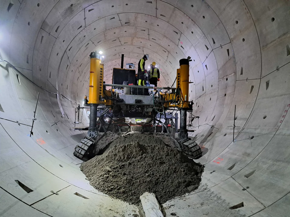 Rozpoczęto kolejny etap na budowie tunelu kolejowego pod Łodzią