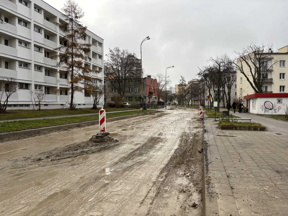 Remont ulicy Boya-Żeleńskiego w Łodzi