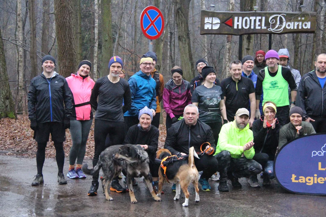 Walentynkowy parkrun w Lesie Łagiewnickim