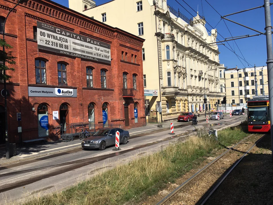 Odcinek al. Kościuszki od Struga do Zamenhofa zamknięty