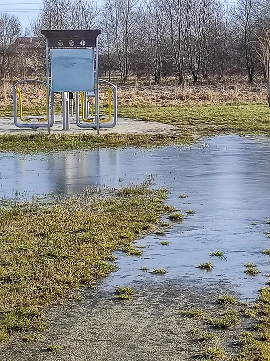 „Podwodna” siłownia plenerowa w Bełchatowie