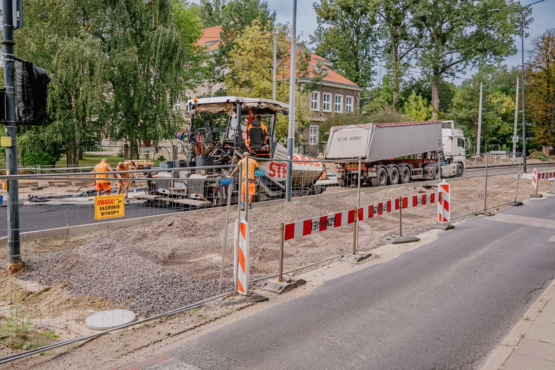 Trwa remont ulicy Krakowskiej w Łodzi