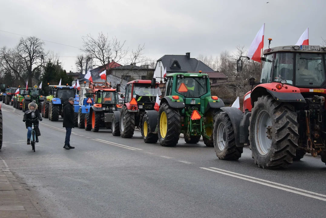 Protest rolników w Łódzkiem