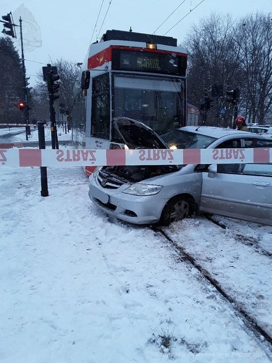 Kiepskie warunki na drogach w Łodzi