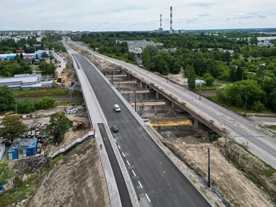 Jeden z trzech wiaduktów na Przybyszewskiego gotowy