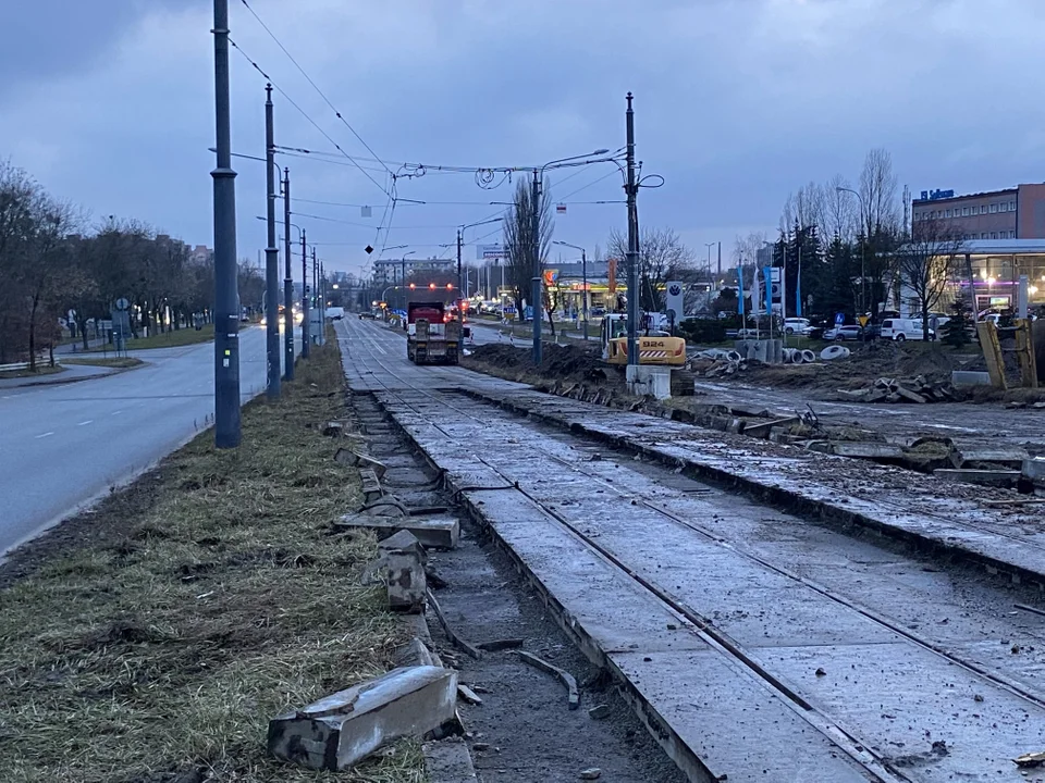 Trwa budowa wiaduktów na ulicy Przybyszewskiego