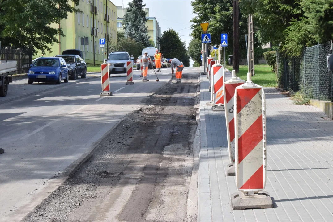 Wymiana nawierzchni na ulicy Rembowskiego