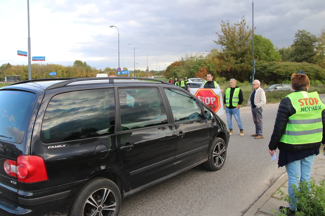 Protest mieszkańców Młynka - 15.10.2024 r.