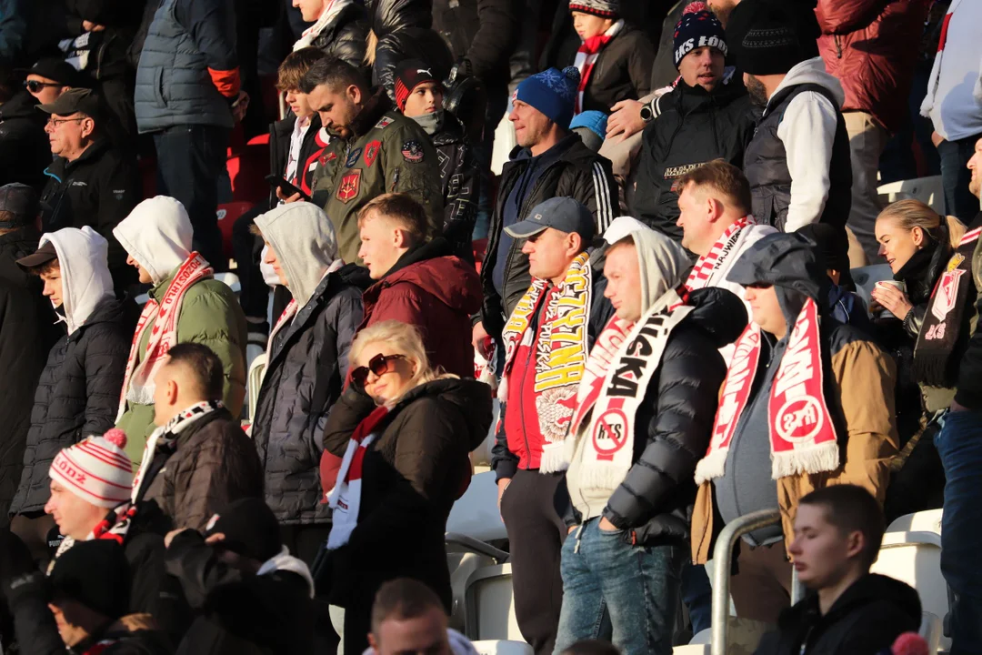 Kibice na meczu ŁKS Łódź i Ruch Chorzów