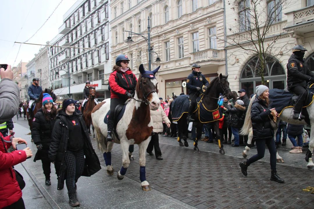 Wielka szarża ulicą Piotrkowską