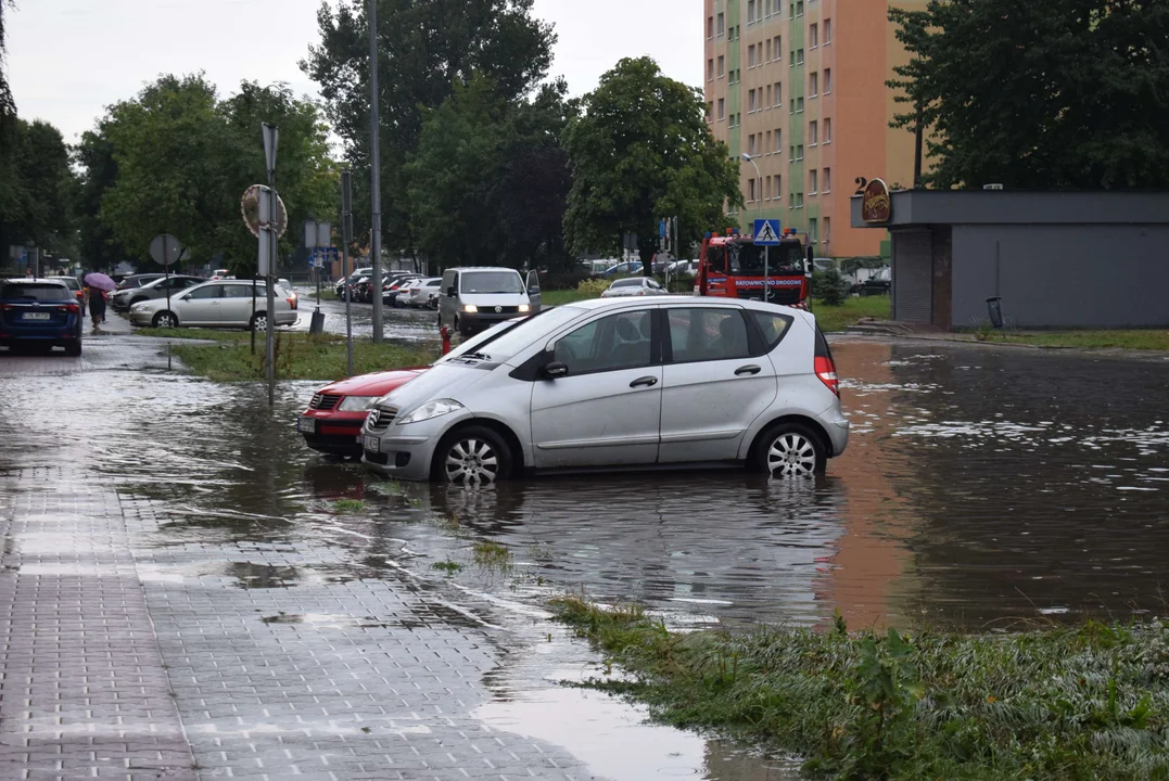 Zalane ulice w Zgierzu