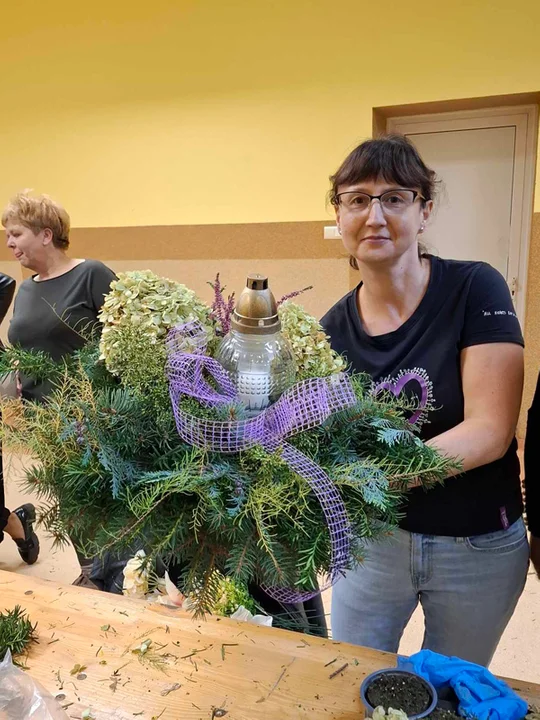 Warsztaty florystyczne w Gminnym Ośrodku Kultury w Piątku