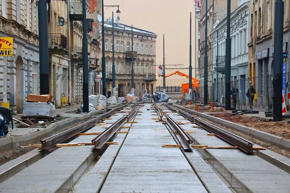 Powrót tramwajów na ulicę Zachodnią w Łodzi