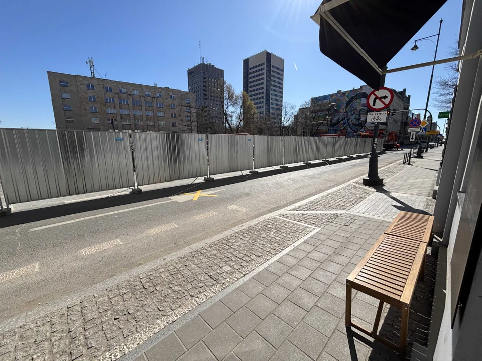 Budowa Kolei Dużych Prędkości przy ul. Sienkiewicza