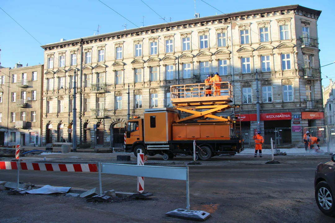 Utrudnienia dla podróżnych na Zachodniej w Łodzi