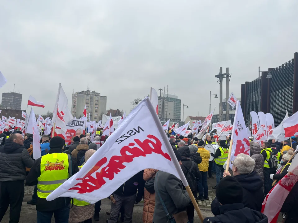 Protest pod siedzibą ECS w Gdańsku