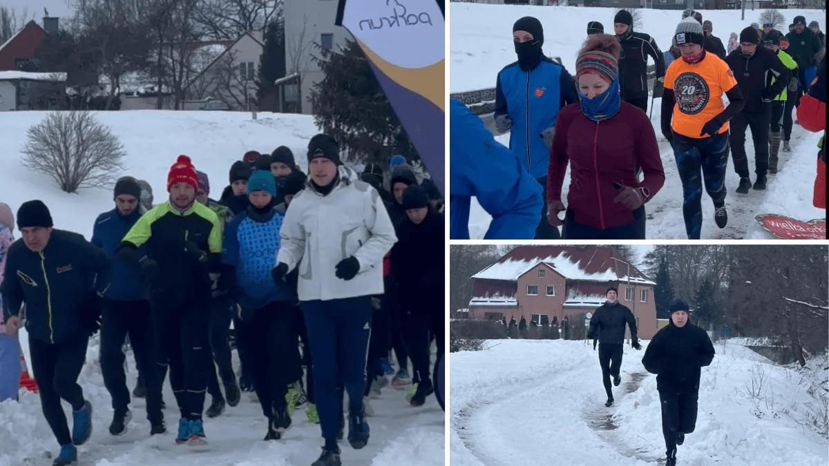 5 km w śniegu i gorąca energia dla dzieci. Tak wyglądał parkrun wspierający WOŚP [ZDJĘCIA] - Zdjęcie główne