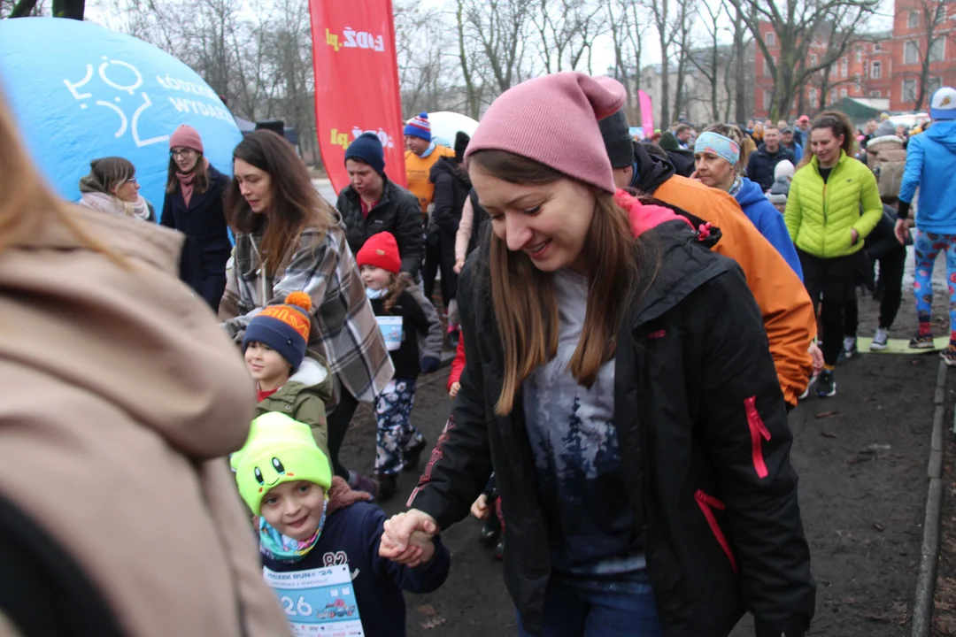 Pączek Run 2024 w parku Poniatowskiego w Łodzi