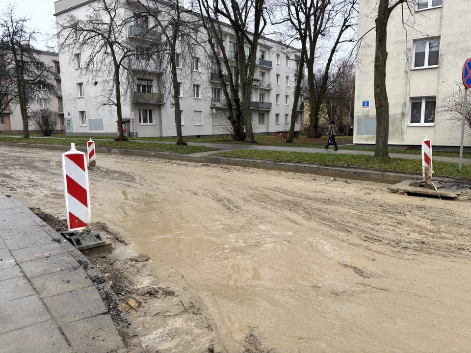 Remont ulicy Boya-Żeleńskiego w Łodzi