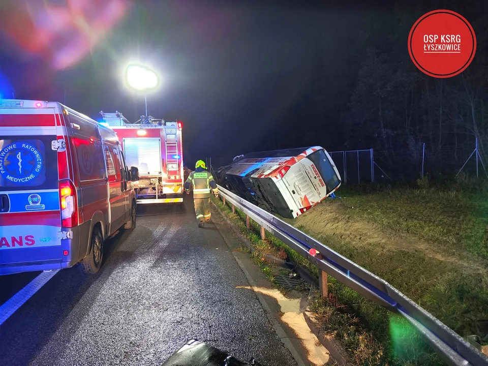 Wypadek na autostradzie A2