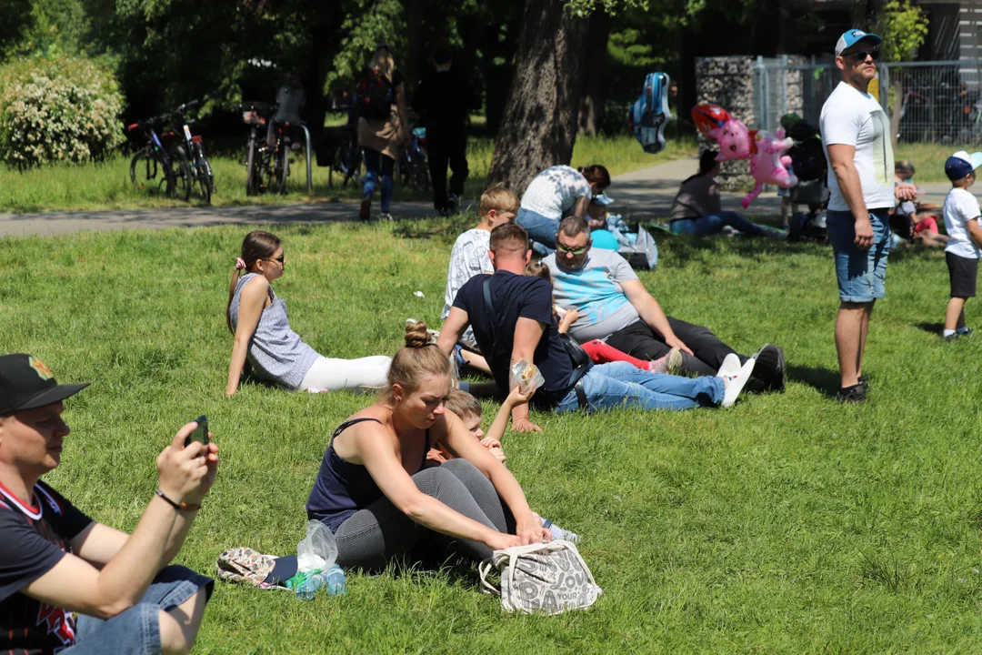 Piknik rodzinny z okazji dnia dziecka na Młynku w Łodzi