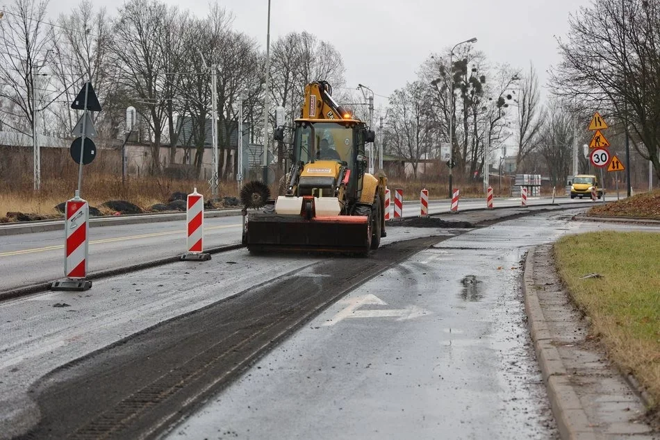 Remont ulicy Maratońskiej w Łodzi