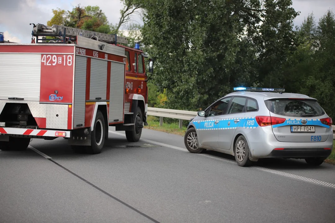 Wypadek na DK 92 w miejscowości Wojszyce