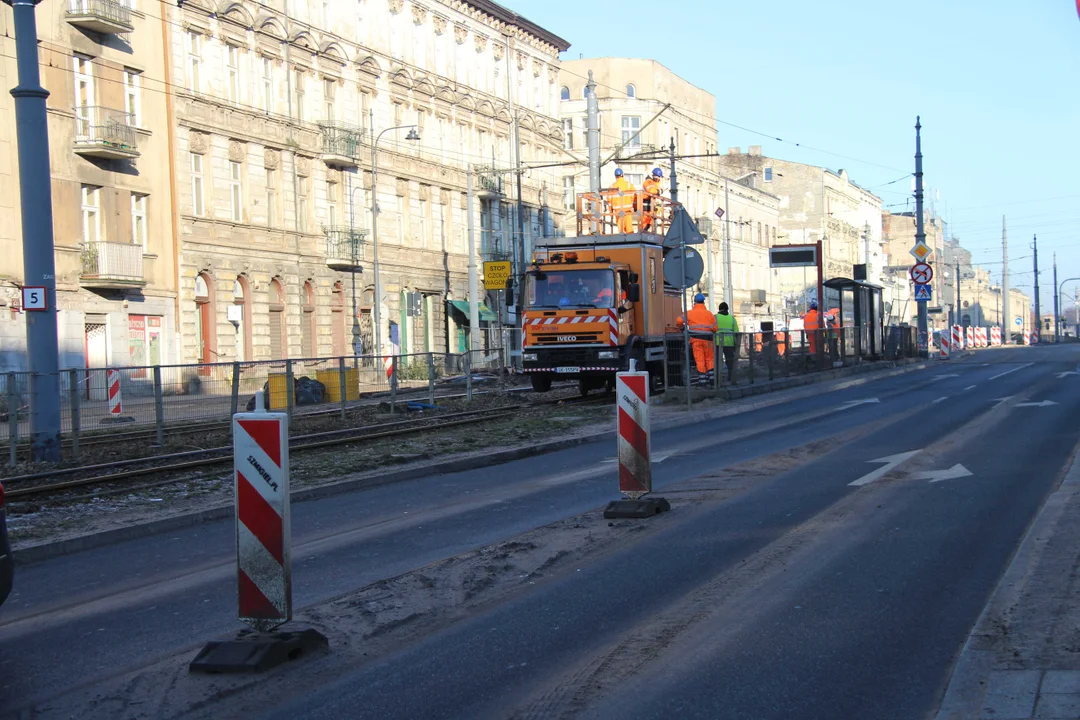 Utrudnienia dla podróżnych na Zachodniej w Łodzi