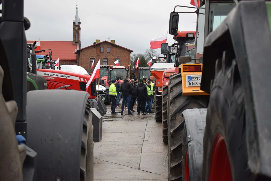 Protest rolników w Łódzkiem