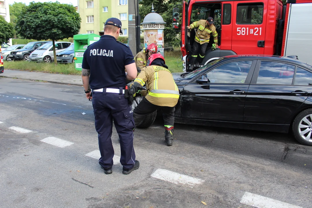 Wypadek na ulicy Dubois w Zgierzu