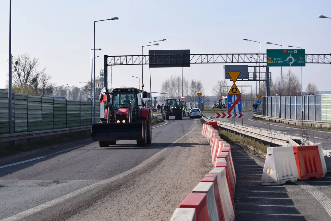 Protest rolników w Łódzkiem