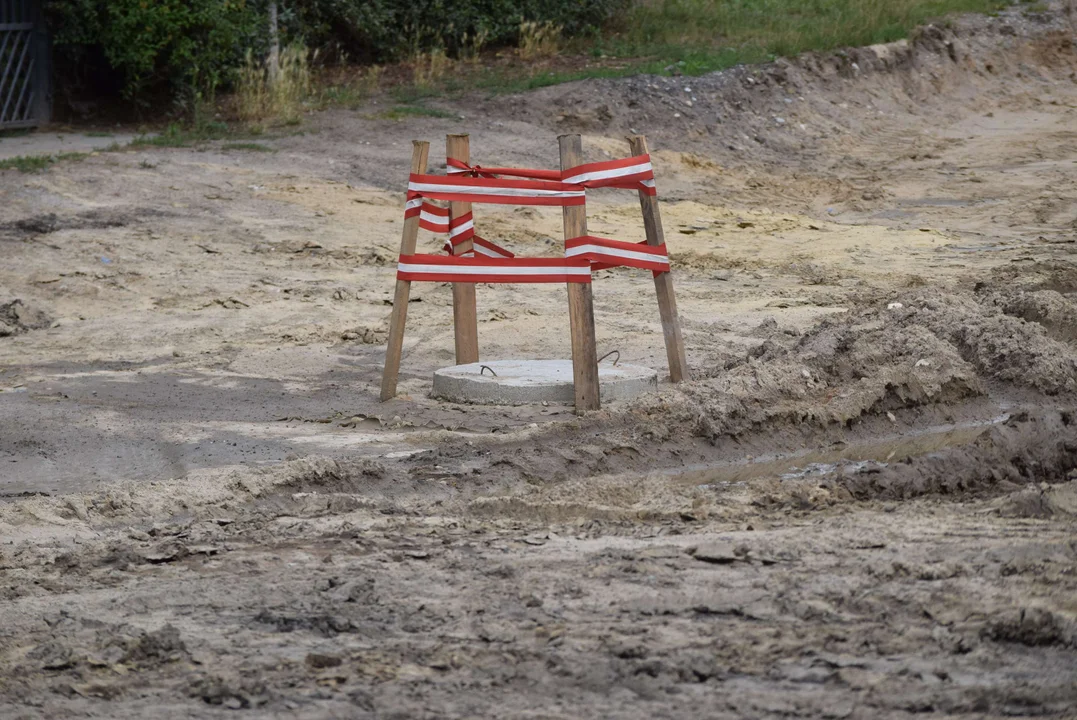 Ulica Żytnia po ulewnych deszczach