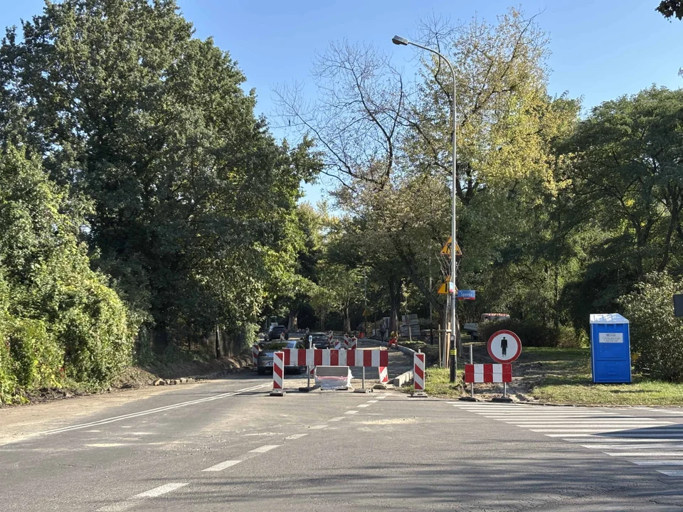 Tymczasowa organizacja ruchu na ul. Pankiewicza w Łodzi