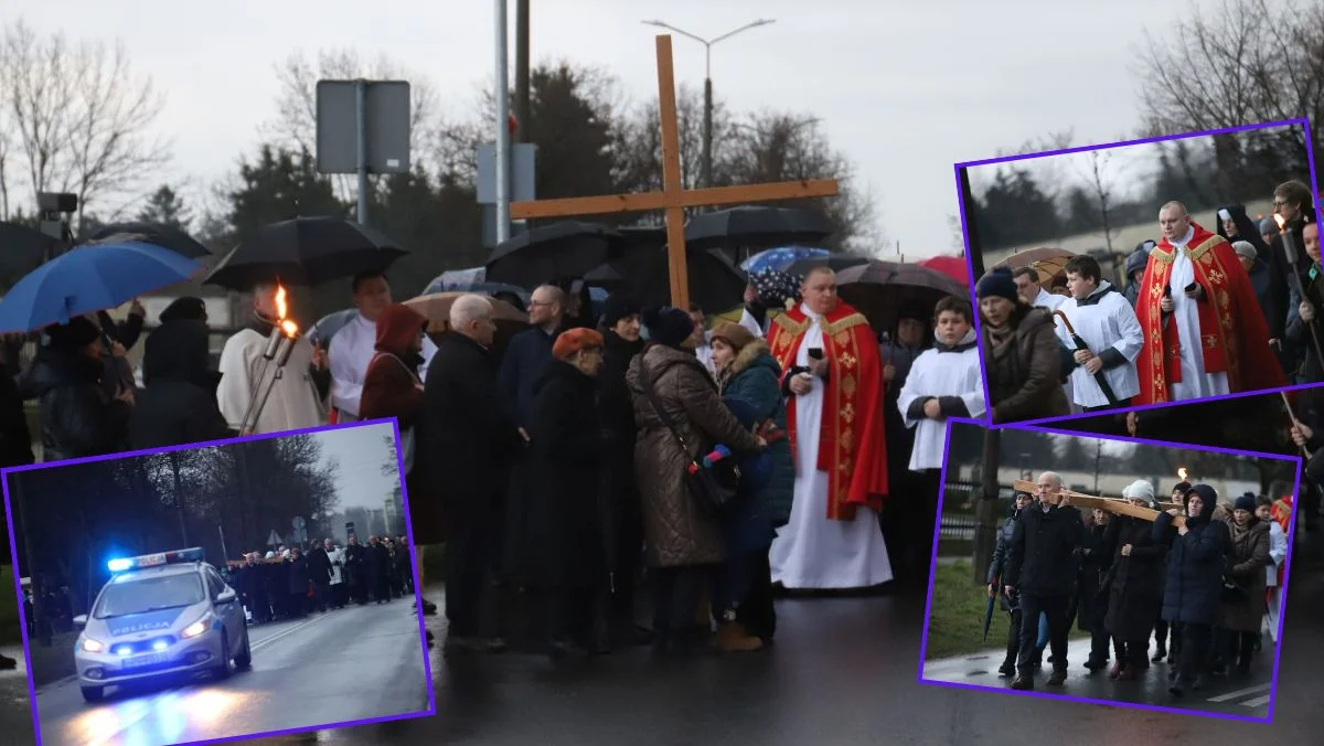 Mimo kapryśnej pogody wierni idą ulicami Kutna. Trwa Droga Krzyżowa [ZDJĘCIA] - Zdjęcie główne