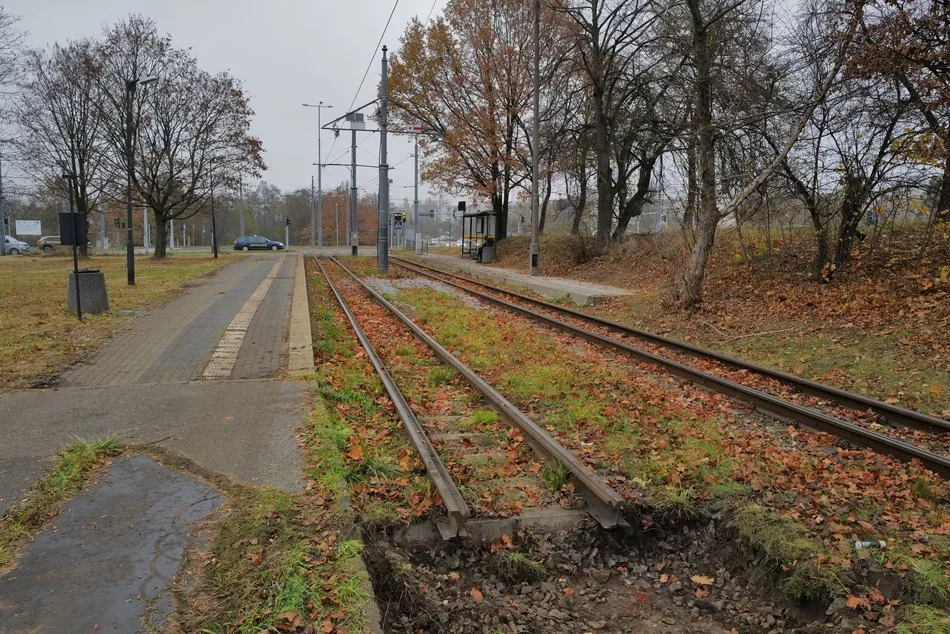 Remont krańcówki MPK Łódź przy Lodowej w Łodzi