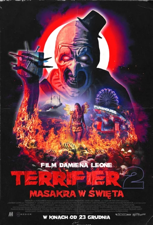 "Terrifier 2. Masakra w Święta" (ocena w serwisie Filmweb 5,7)